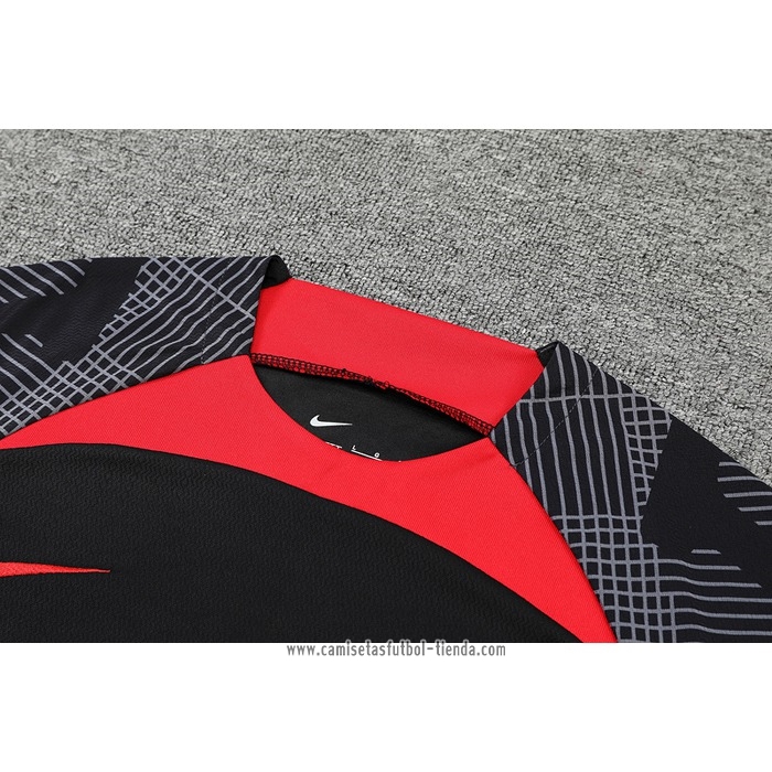 Chandal del Liverpool 2022 2023 Manga Corta Negro - Pantalon Corto